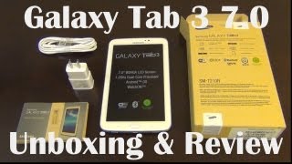 Samsung Galaxy Tab 3 70 Unboxing and Review [upl. by Rogerio]