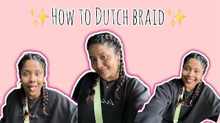 How to Dutch braid  Malayalam  step by step for beginners [upl. by Rhu]