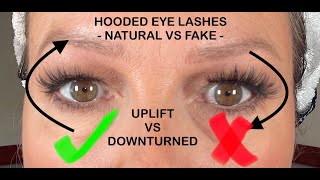 How to apply FALSE LASHES TO HOODED WRINKLY EYES  LASHES MASTERCLASS  False Lashes TIPS amp TRICKS [upl. by Odnala]