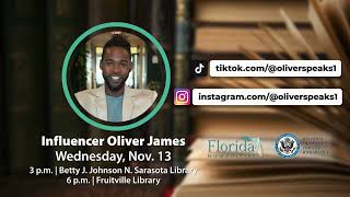 Oliver James TikTok sensation and motivational speaker is coming to Sarasota [upl. by Lisha435]