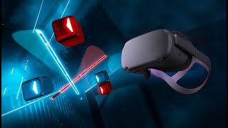 Oculus Quest 2 Beat Saber Gameplay [upl. by Nirrej]