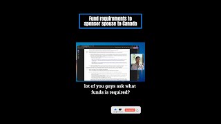 Fund requirements to sponsor spouse to Canada [upl. by Elexa]