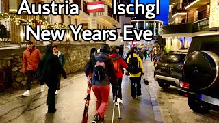 New Years Eve Austria Ischgl ApresSki Ski Party Fireworks 2023 [upl. by Adnuhser]