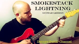 Smokestack Lightning  Howlin Wolf  Blues Guitar Lesson  Plectrum Version [upl. by Llerahc726]