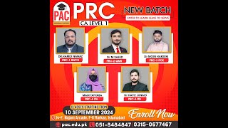 PRC 5  Lecture 5 September Session 2024 Hafiz Junaid  New Batch Started Admissions Open [upl. by Christian278]