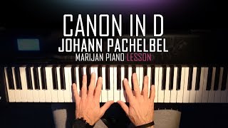 How To Play Canon In D Johann Pachelbel  Piano Tutorial Lesson [upl. by Adlecirg252]