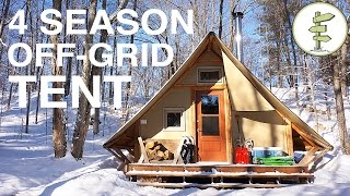 OffGrid ProspectorStyle Tent A Tiny House Alternative [upl. by Renrag189]