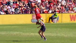 Isaac Heeney Mark Of The Year Contender  Sydney Vs Fremantle Round 19 [upl. by Neerhtak502]