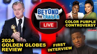 Golden Globes 2024 Winners amp Review Jonathan Majors GMA Interview The Color Purple Controversy [upl. by Recnal]