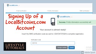 Signing Up of a LocalBitcoinscom Account [upl. by Eastlake88]