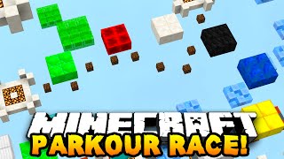 Minecraft 1v1v1 PARKOUR RACE  wPrestonPlayz MrWoofless amp Lachlan [upl. by Suivatram]