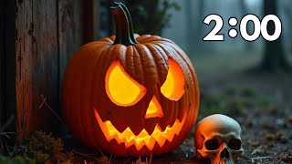 2 Minute Halloween Timer With Halloween Music  Animated 🎃 [upl. by Cyndi]