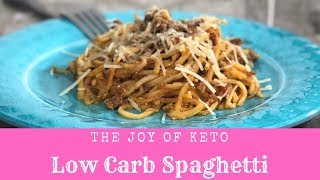 Low Carb Spaghetti  Keto Spaghetti  The Joy of Keto [upl. by Meelas456]