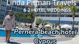 Pernera beach hotel cyprus Review Rooms  restaurant and weddings [upl. by Monahan521]