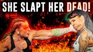 Woman top 10 SLAP fights KNOCKOUTS [upl. by Iznekcam]