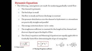 Non Uniform FlowGradually Varied Flow [upl. by Marlane]