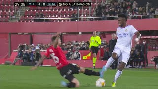 Vinicius NASTY fouled by Maffeo Vs Mallorca [upl. by Boccaj]