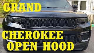 How to open the hood on a Jeep Grand Cherokee [upl. by Amlus]