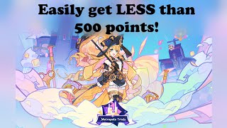 Genshin Impact  Metropole Trials  How to easily score LESS than 500 points [upl. by Marijane851]