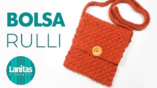 BOLSO FACIL TEJIDO A CROCHET  Paso a paso  Lanitas y Colores [upl. by Ronica]