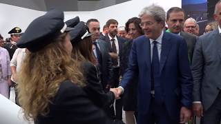 Gentiloni allinaugurazione della stazione di Afragola [upl. by Gage445]