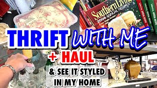 I spotted it first thing Come along and HOME DECOR THRIFT WITH ME  HUGE HAUL [upl. by Howlond]