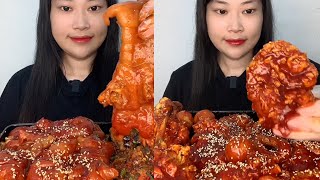 ASMR EP 1195 Mukbang 🔥 Fried food Noodles Delicious Pork eating show Eating Sound [upl. by Gabrielle]