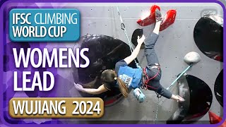 Lead Finals  Wujiang  Womens  2024  IFSC World Cup [upl. by Nnylirak]