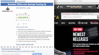 Foot Locker Coupon Code 2013  How to use Promo Codes and Coupons for FootLockercom [upl. by Susejedesoj]