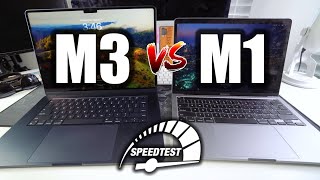 MacBook Air M3 vs MacBook Pro M1  Speed Test Review [upl. by Notniv800]