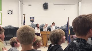 Kalispells Smith Valley School goes above and beyond for upcoming Veterans Day [upl. by Leonanie]