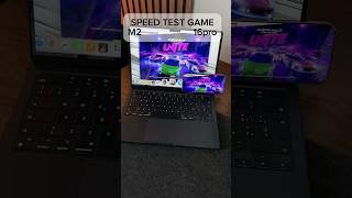 MacBook Air M2 vs iPhone 16 pro  Speed Test Game macbookairm2 iphone16pro game [upl. by Linnette579]