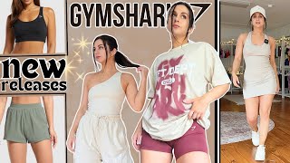 ALL NEW GYMSHARK GYMSHARK NEW RELEASES TRY ON HAUL REVIEW gymshark [upl. by Sybley217]