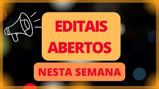 ✅CONCURSOS PUBLICOS ABERTOS NESTA SEMANA 2310 a 2710 [upl. by Paterson]