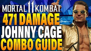 Mortal Kombat 11 Johnny Cage Combos  MK11 Johnny Cage Combo Tutorial  Daryus P [upl. by France969]