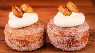 How to Make Amazing Cruffins 100 By Hand  Banoffee Cruffin Recipe [upl. by Aiciled]