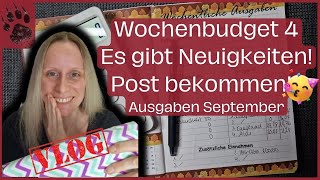 SPAREN Wochenabschluss 4 Septemberbudget 🤩 ANKÜNDIGUNG amp POST umschlagmethode budgetplanung vlog [upl. by Mayeda]