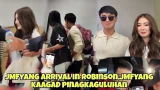 FYANG AT JM ARRIVAL SA ROBINSON with DONGPAT JMFYANG KAAGAD PINAGKAGULUHAN AT HINABOL NG MGA FANS [upl. by Ennalyrehc]