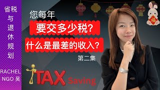 省税规划：您每年交多少税？您赚的是最差的收入吗？如何合理合法的避税？第二集 [upl. by Aenal]