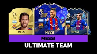 MESSI  FIFA ULTIMATE TEAM HISTORY 😱🔥 FIFA 10  FIFA 23 [upl. by Gibby]