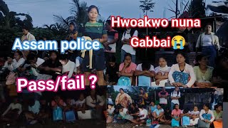 hwoakwo nuna 😭 gabbaiAssam police interview PassfailLilabari police karnai field ma baidi [upl. by Kent371]