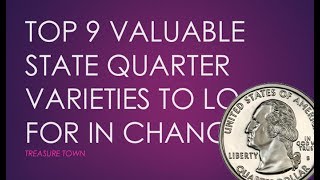 Top 9 Valuable State Quarter Errors In Pocket Change Find [upl. by Root]