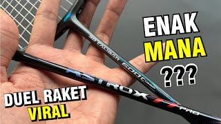 SERU  Yonex Astrox 77 Pro vs Lining 3D Calibar 600c Enak Mana [upl. by Antony]