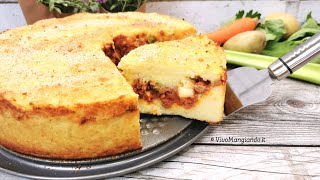 Gateau di patate alla siciliana il quotgrattòquot con ragù [upl. by Esirahc874]