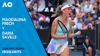 Magdalena Frech v Daria Saville Highlights  Australian Open 2024 First Round [upl. by Christan]