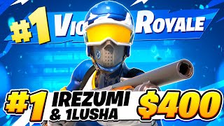 КАК МЫ ЗАНЯЛИ ПЕРВОЕ МЕСТО В ЗЕРОБИЛДЕ И ЗАБРАЛИ ВСЕ ПРИЗОВЫЕ  IREZUMI FORTNITE ZEROBUILD [upl. by Evanthe]