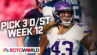 Vikings Rams Commanders lead Defense DST Start Em  Sit Em for Week 12  Rotoworld  NFL on NBC [upl. by Reinaldos881]