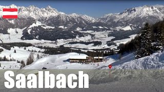 Skiing in Saalbach  one of the largest ski area in Austria [upl. by Welker]