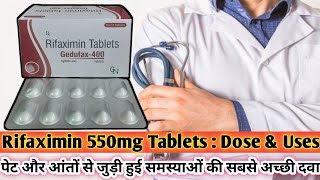 rifaximin tablet dose and uses in hindi [upl. by Nnylrahc]