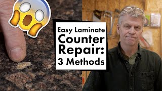 Do It Yourself Repair Laminate Counter Top  3 methods colorfill fix burns chips and cracks [upl. by Kirsten24]